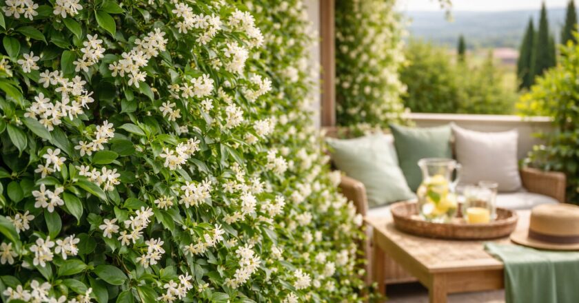 Toscaanse jasmijn als groenblijvende blikvanger in je tuin of op je balkon