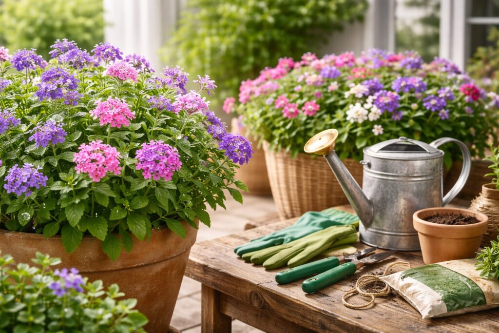 Verbena tips voor langdurige bloei en sterke planten