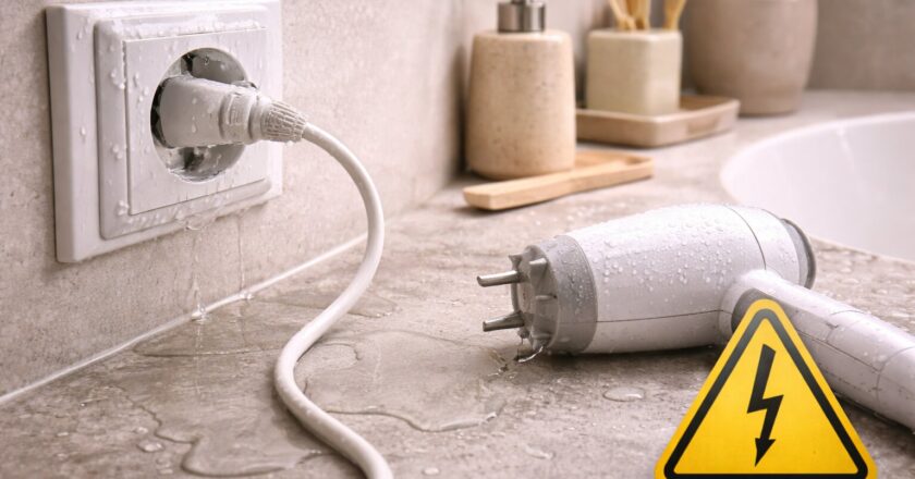 Is een stopcontact in de badkamer gevaarlijk en waar moet je op letten